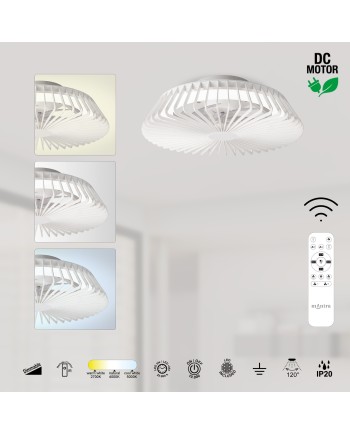 HIMALAYA MINI * VENTILADOR BLANCO CON MANDO